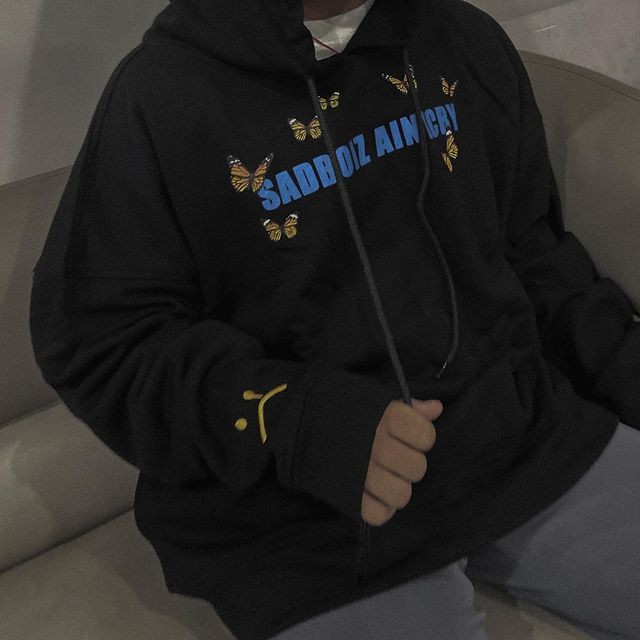 Các mẫu Áo Khoác SADBOIZ, VIBES HOODIE ZIPPER (casual) (siganture) (DREAMY BUTTERFLY HOODIE) mua 2 áo tặng ngay túi tote | BigBuy360 - bigbuy360.vn