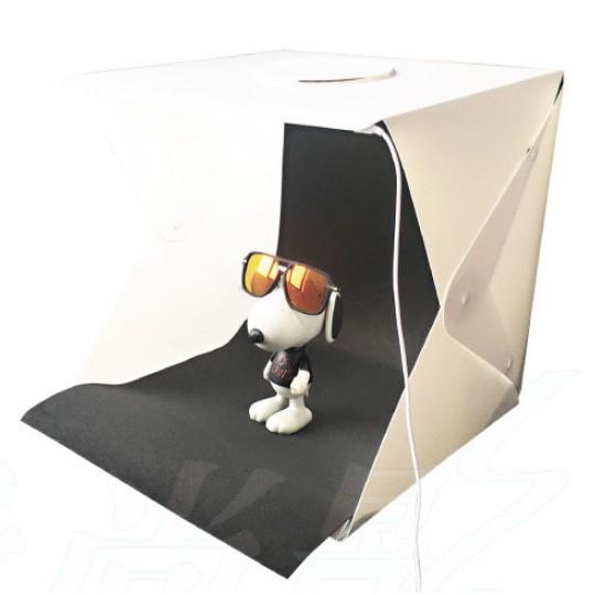 Hộp chụp sản phẩm 40cm studio gấp gọn đèn led chụp ảnh sản phẩm giày dép, đồng hồ, trang sức, phụ kiện