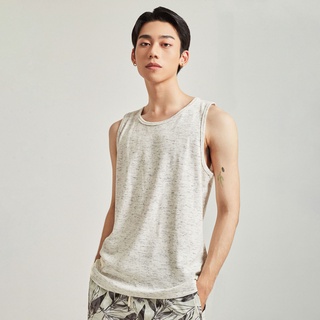 Áo tanktop (ba lỗ) nam thun bo gân cao cấp HIGHWAY MENSWEAR Matthew Tanktop trắng xước