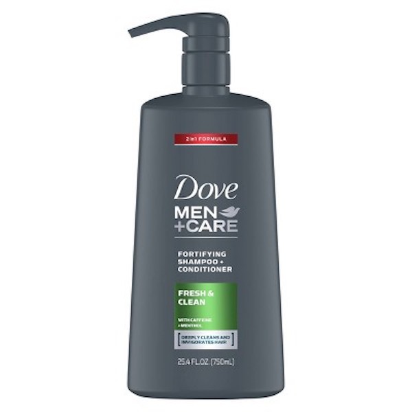 Dầu gội &amp; xả 2 trong 1 cho nam Dove Men+Care 2 in 1 Shampoo and Conditioner Fresh &amp; Clean 750ml (Mỹ)