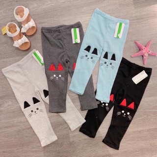 Combo 4 quần legging tai mèo cho bé sz 11-23kg