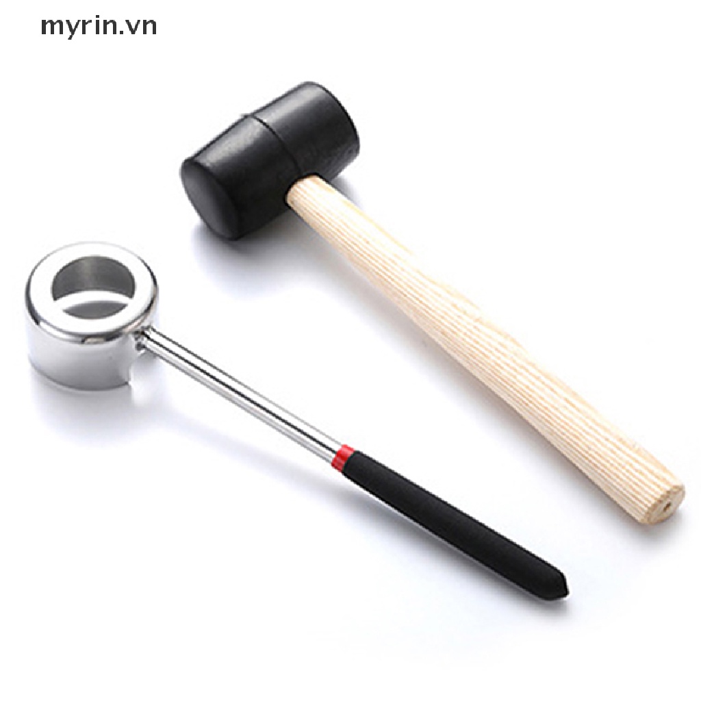 Búa Inox Cán Cao Su Dùng Để Mở Thịt Dừa Tiện Lợi