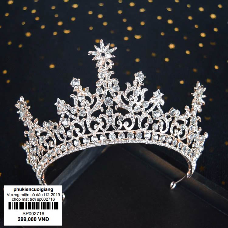 Vương miện cô dâu t12-2019 chóp mặt trời sp002716