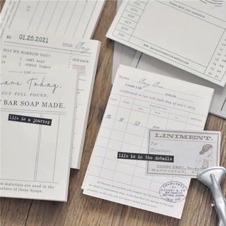 [V17] set giấy note ghi chú vintage cổ điển trang trí sổ bullet journal winzige
