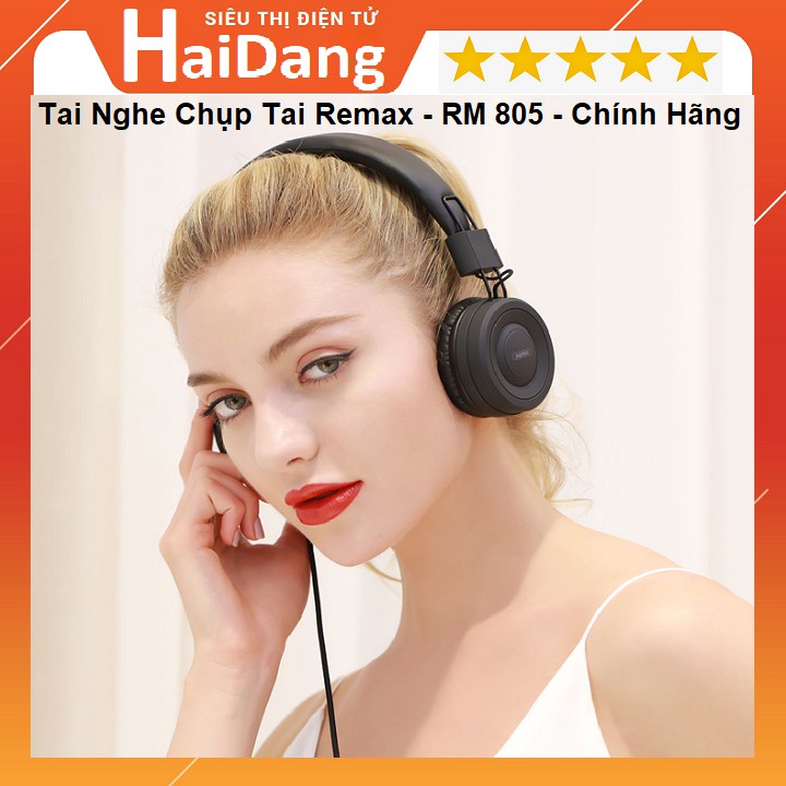 Tai nghe chụp tai Remax RM-805 có mic nhận dạng giọng nói hàng chính hãng bảo hành 12 tháng