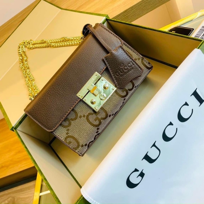 Túi GC khoá bấm xích vàng