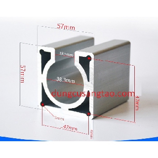 Bát bắt motor bước 57 alumium