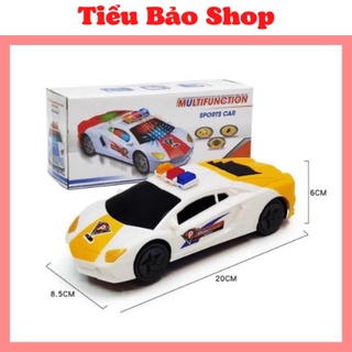 Xe ô tô cảnh sát chạy pin có đèn nhạc cảm biến - xe ô tô đồ chơi xe cảnh sát