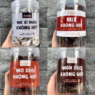 Ô mai mơ-mận-xí muội dẻo không hạt hộp 500g