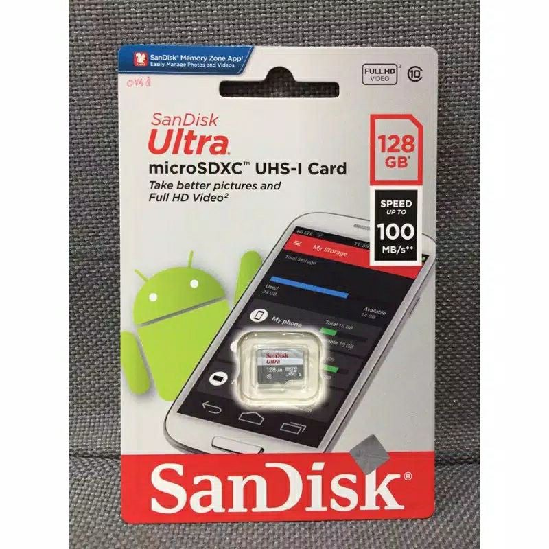 Thẻ Nhớ Sandisk Ultra 100mb / S Micro Sdxc 128gb Class-10