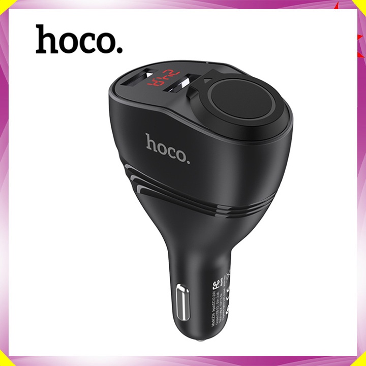 Bộ chia tẩu sạc ô tô nhãn hiệu Hoco Z34 5V - 3.1A 96W - Bảo Hành Chính Hãng 12 Tháng