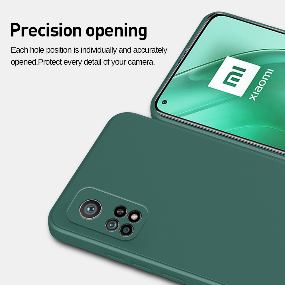 Ôp Điện Thoại Silicon Dẻo Vuông Thời Trang Chống Rơi Cho xiaomi mi13t 12t 11t 10t mi 13t pro 5g Ốp