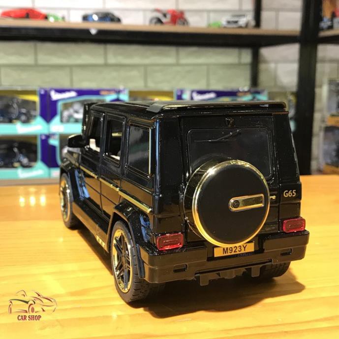 Mô hình xe ô tô siêu xe Mercedes-AMG G65 Brabus tỉ lệ 1/24 màu đen