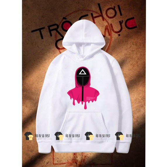 Áo nỉ có mũ hoodie GAME TRÒ CHƠI CON MỰC - SQUID GAME siêu chất mẫu mới