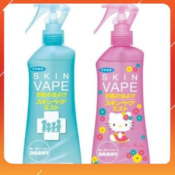 Xịt muỗi Skin vape Nhật Bản [FREE SHIP] chống muỗi và côn trùng mùi hương nhẹ nhàng chai 200ml