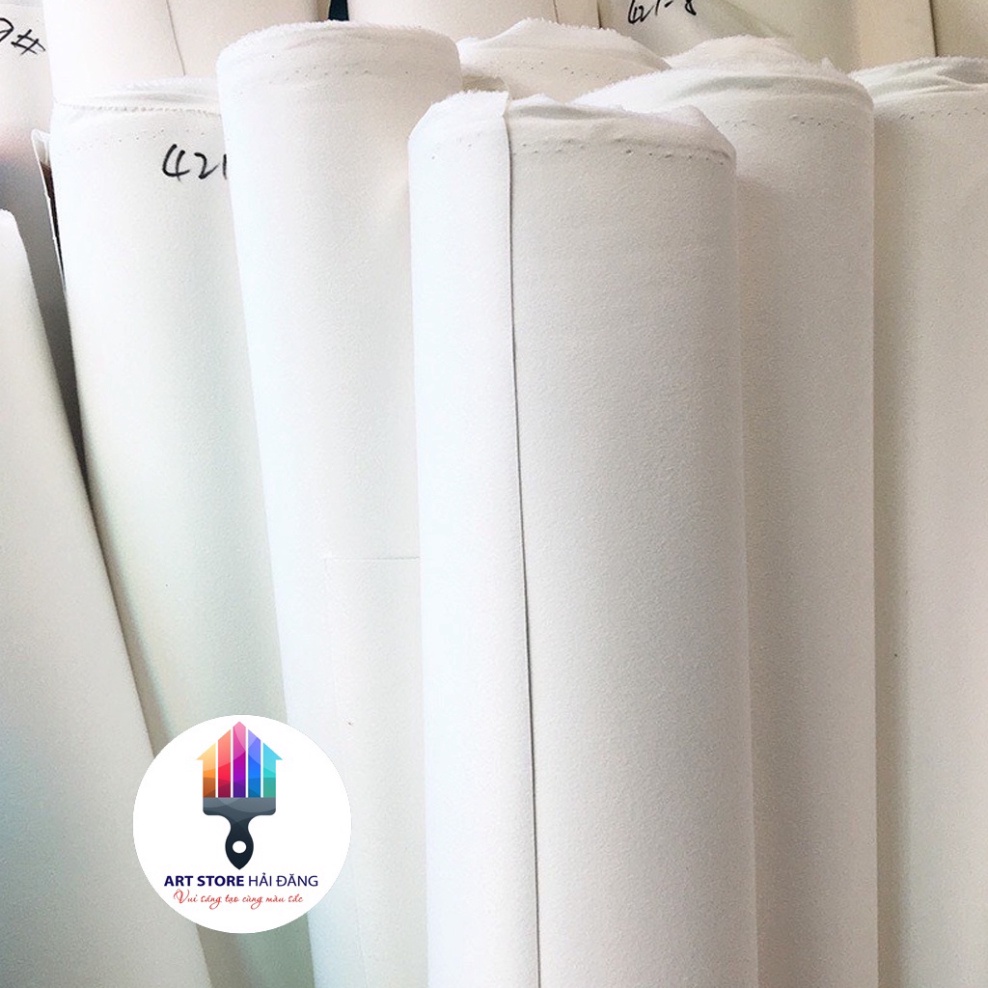 vải Bố vẽ, Toan canvas vẽ Tranh, vải Hàn Quốc loại dầy, vẽ sơn dầu, acrylic, thêu handmade, ( Bán th