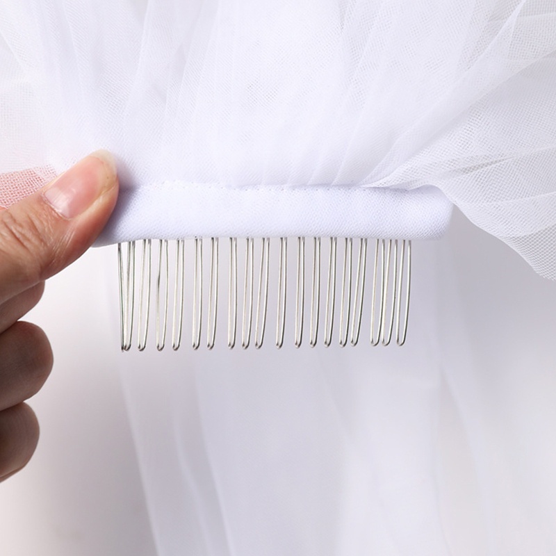 Mạng Che Mặt Phối Ren Kích Thước 60x80cm 23 62x31 49inch Cho Cô Dâu