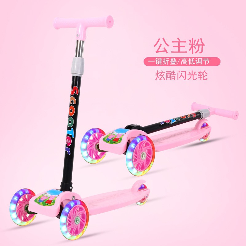 Xe Trượt Scooter 💝 BÁN GIÁ GỐC 💝 Xe Scooter Cao Cấp Cho Bé 2-8 Tuổi 3 Bánh Có Đèn LED Gấp Gọn Bền Đẹp HOT ITEM