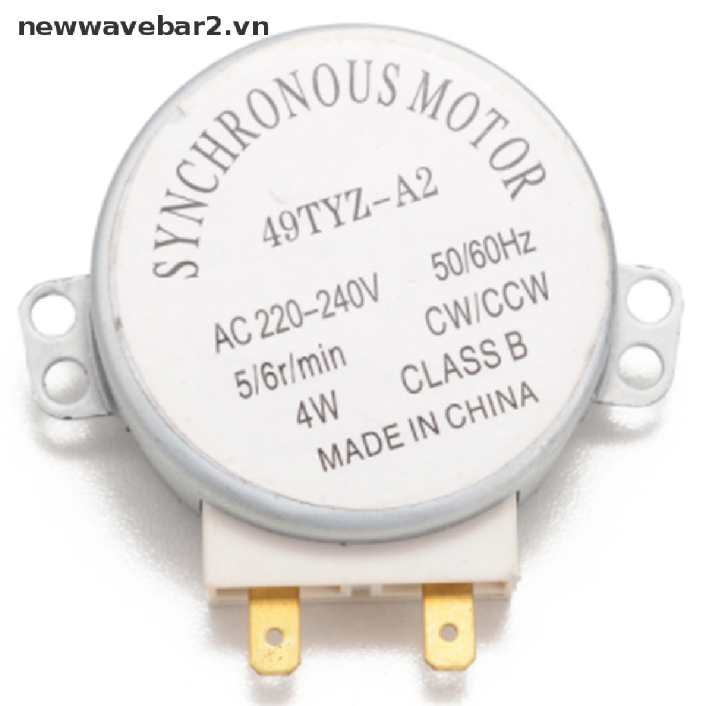 Bộ 2 Động Cơ Đồng Bộ Lò Vi Sóng 49 Tyz-A2 AC 220-240V CW / CCW 4W 5 / 6 RPM