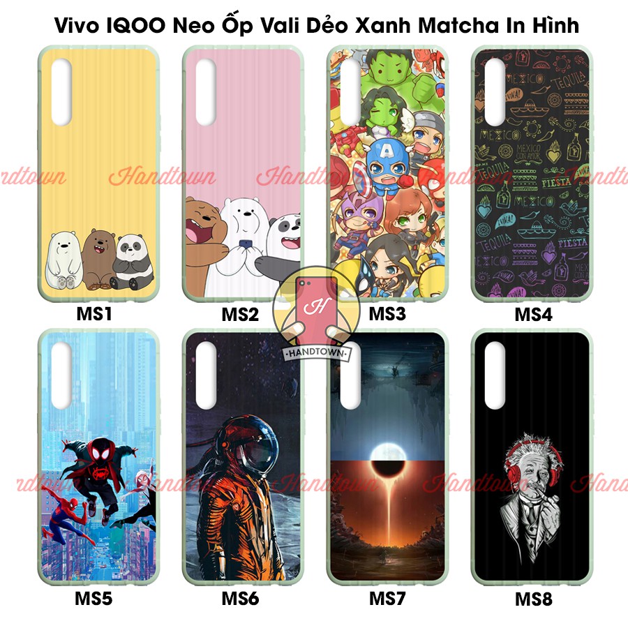 Ốp vali xanh matcha in hình dành cho Vivo S1 - Vivo IQOO Neo