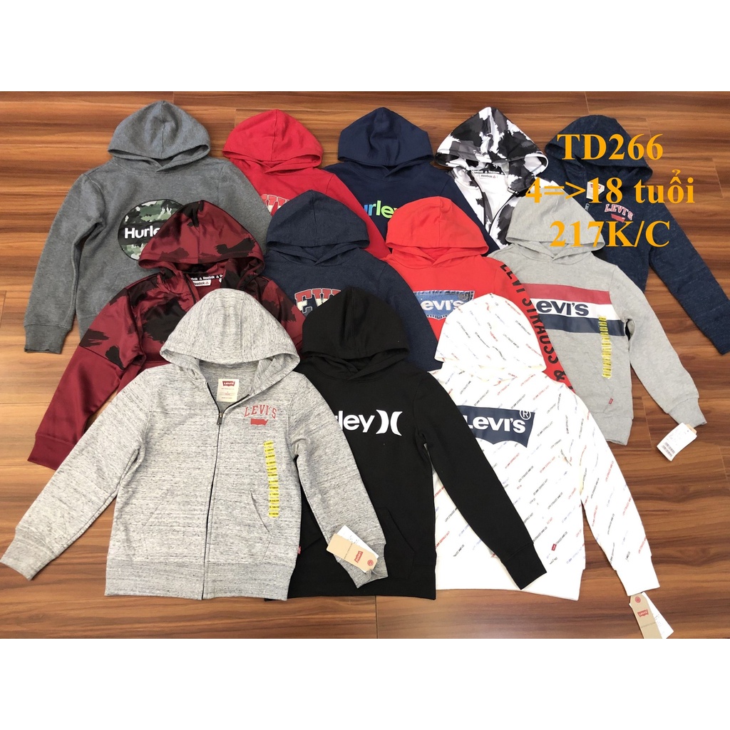 * Mã TD266: Áo khoác kéo khoá và hoodie bé trai dư xịn siêu đẹp nỉ bông và nỉ da cá, mẫu kéo khoá cotton