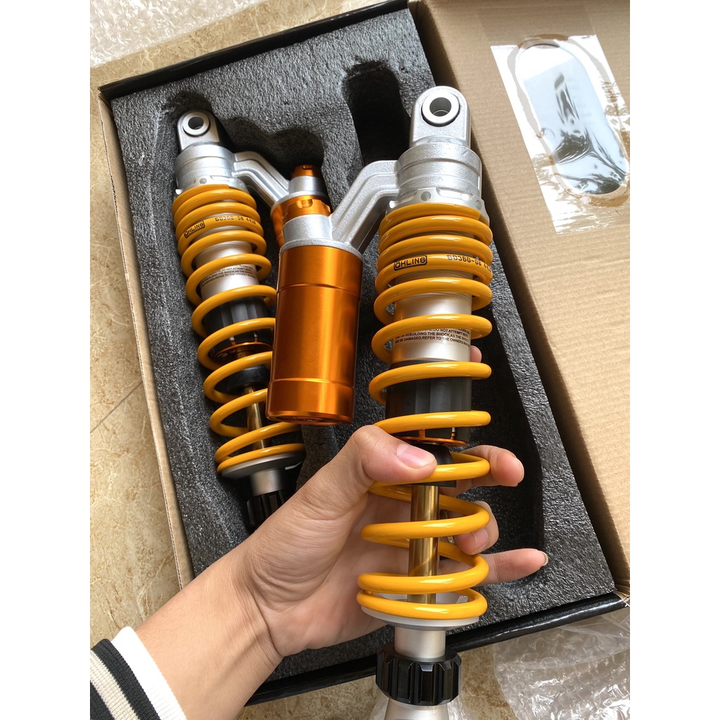 Phuộc Thụt Ohlins Bình Dầu Có Tăng Chỉnh: WAVE DREAM -FUTURE-SIRUS-JUPITER.....Bảo Hành 1 Năm