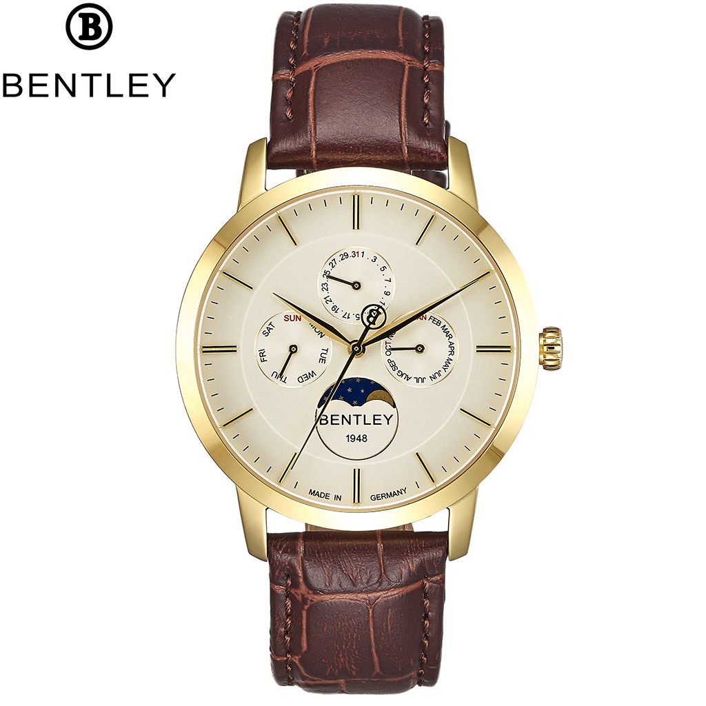 Đồng hồ nam dây da Bentley BL1806 BL1806-20 BL1806-20MKWD