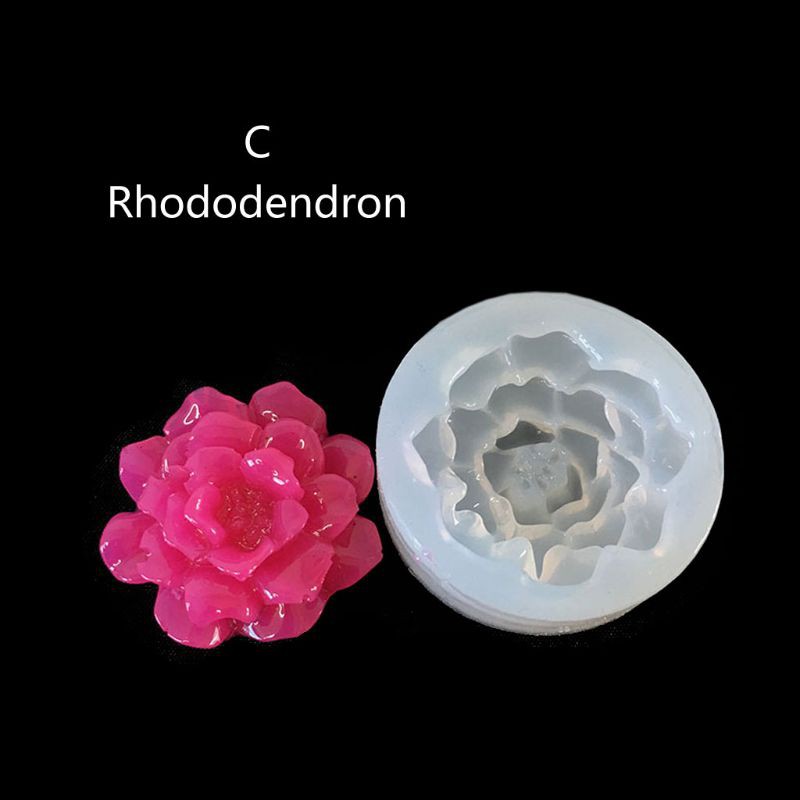 Khuôn Silicone Làm Mặt Dây Chuyền 3d Hình Hoa Sen 10 Kiểu