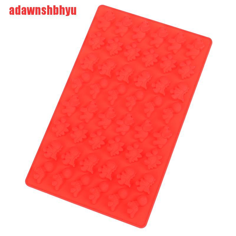 Khay Silicon Mềm Làm Đá / Sô Cô La 48 Lỗ Hình Khủng Long