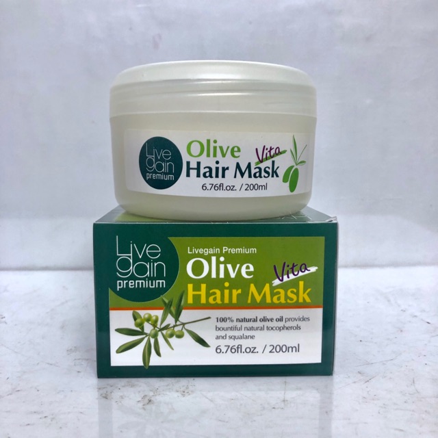 Mặt nạ hấp ủ tóc siêu mượt Livegain Olive Hair Mask Vita Korea 200ml thumbnail