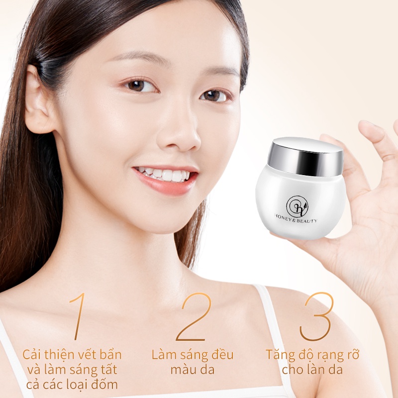 Kem dưỡng Honey&amp;Beauty 30g chống tàn nhang làm sáng đốm thâm