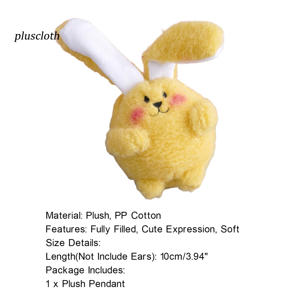 Móc Khóa Thỏ Nhồi Bông Hoạt Hình Xinh Xắn