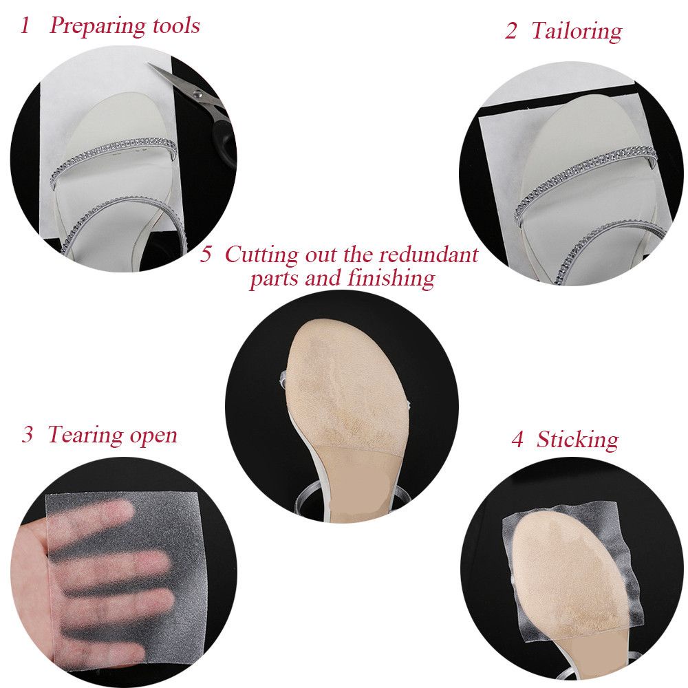 Miếng dán đế giày trong suốt chống trượt thời trang tiện lợi cho nữ