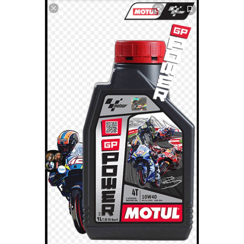 Dầu nhớt Motul moto GP Power 10W40 MA2 chai 800ml và 1L - nhớt xe số - dòng nhớt mới của hãng Motul tương tụ 3100 Silver