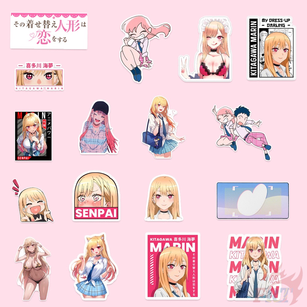 100Pcs/Set ❉ My Dress-Up Darling Series B Stickers ❉ Kitagawa Marin Gojo Wakana Waterproof DIY Fashion Decals Doodle Stickers