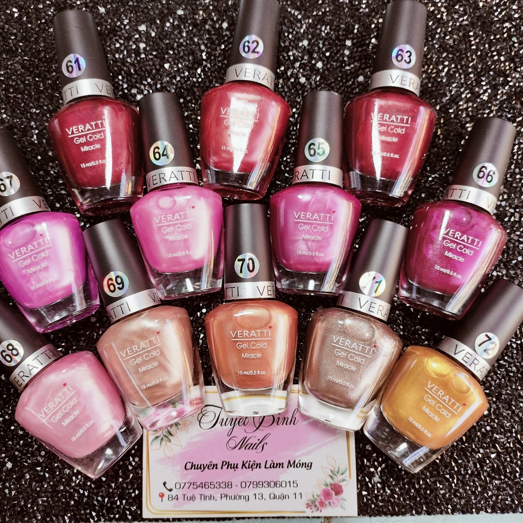 Sơn gel lạnh cao cấp không cần hơ máy hiệu VERATTI - 15ml