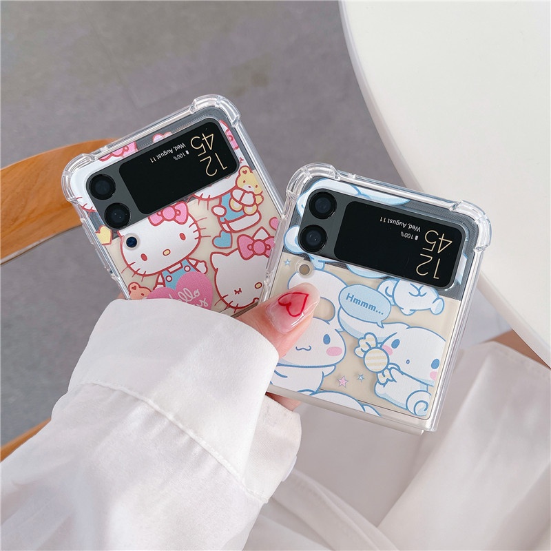 Ốp Điện Thoại Cứng Chống Sốc In Hình Động Vật Hoạt Hình Vui Nhộn Cho Samsung Galaxy Z Flip 3 Z Flip3 5G