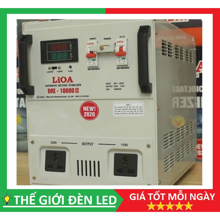 ỔN ÁP LIOA DRII 10KVA 10.000VA HÀNG CHÍNH HÃNG