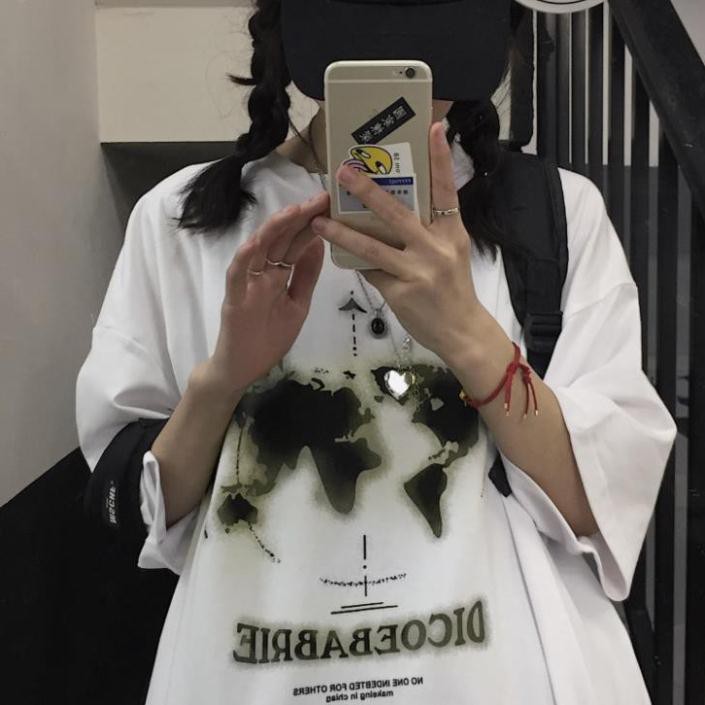 Áo thun tay lỡ Unisex, áo phông form rộng A31 Trái Đất | BigBuy360 - bigbuy360.vn