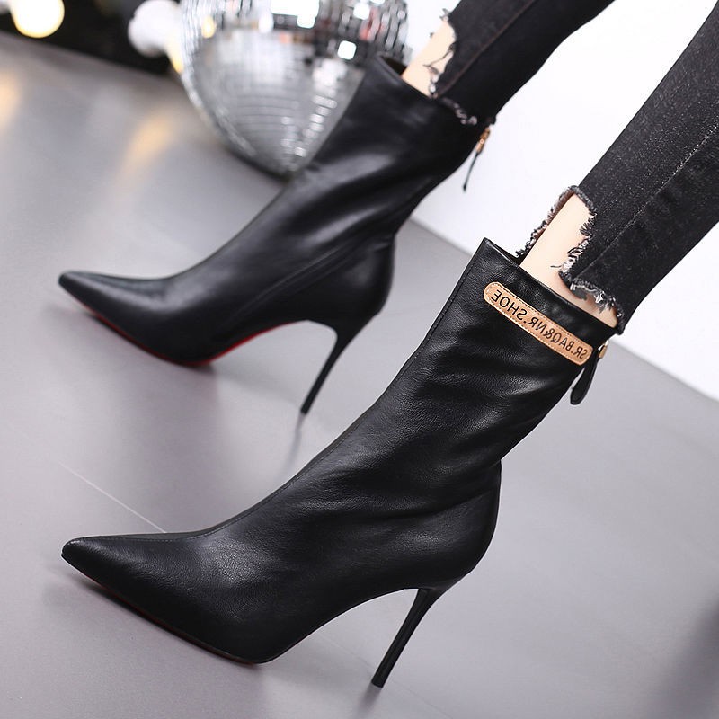 Giày Bốt Cao Gót Mũi Nhọn 202 0 Thời Trang Cá Tính Cho Nữ Màu Sắc | BigBuy360 - bigbuy360.vn