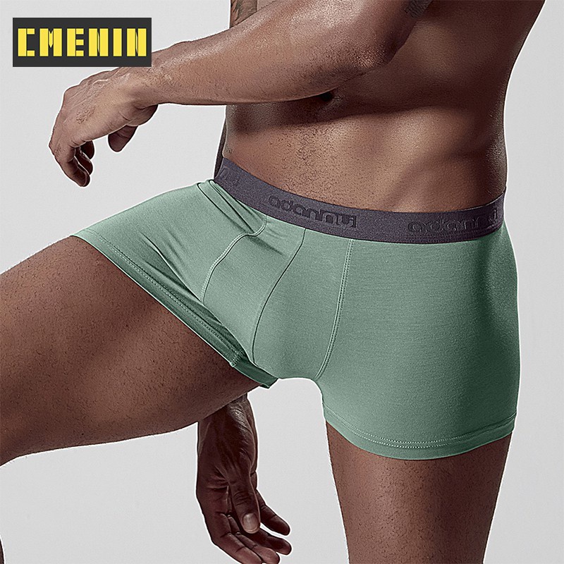 Quần lót nam ADANNU AD306 kiểu boxer bằng vải cotton thoáng khí màu sắc thời trang