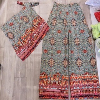 Set yếm thổ cẩm chất lụa