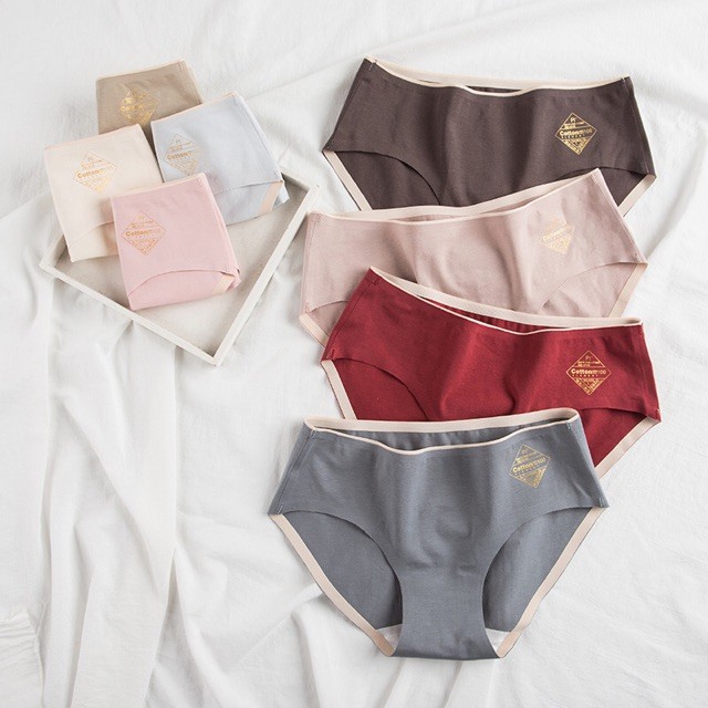 Quần Lót Nữ Cotton Nhật Cao Cấp O2 Không Đường May 2 Viền S26