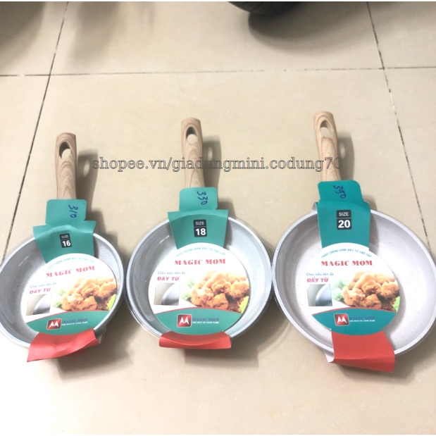 Chảo Vân Đá Chống Dính Đáy Từ Cao Cấp Magic Mom Siêu Bền Đẹp