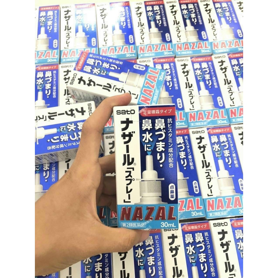 Xịt mũi Nazal Nhật Bản 30ml - Xịt chống Ngạt Mũi, Sổ Mũi, Viêm Xoang thumbnail