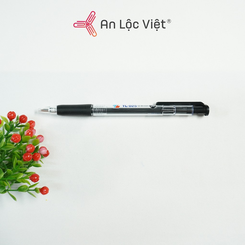 Bút bi Thiên Long TL-025 0.8mm - Mực xanh/đỏ/đen