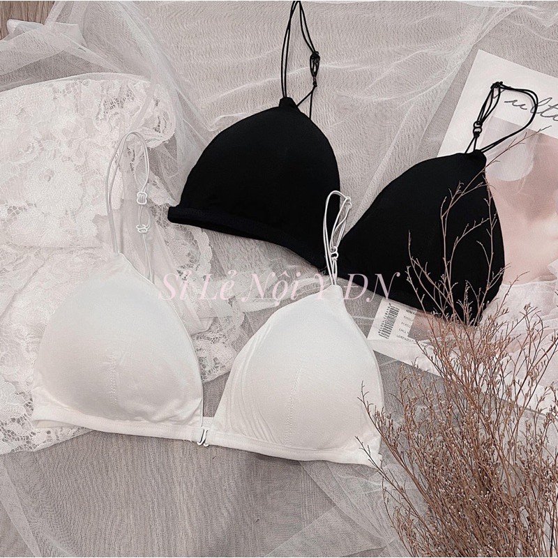 Áo Bralette Kiểu Pháp Dây Mảnh Cài Trước