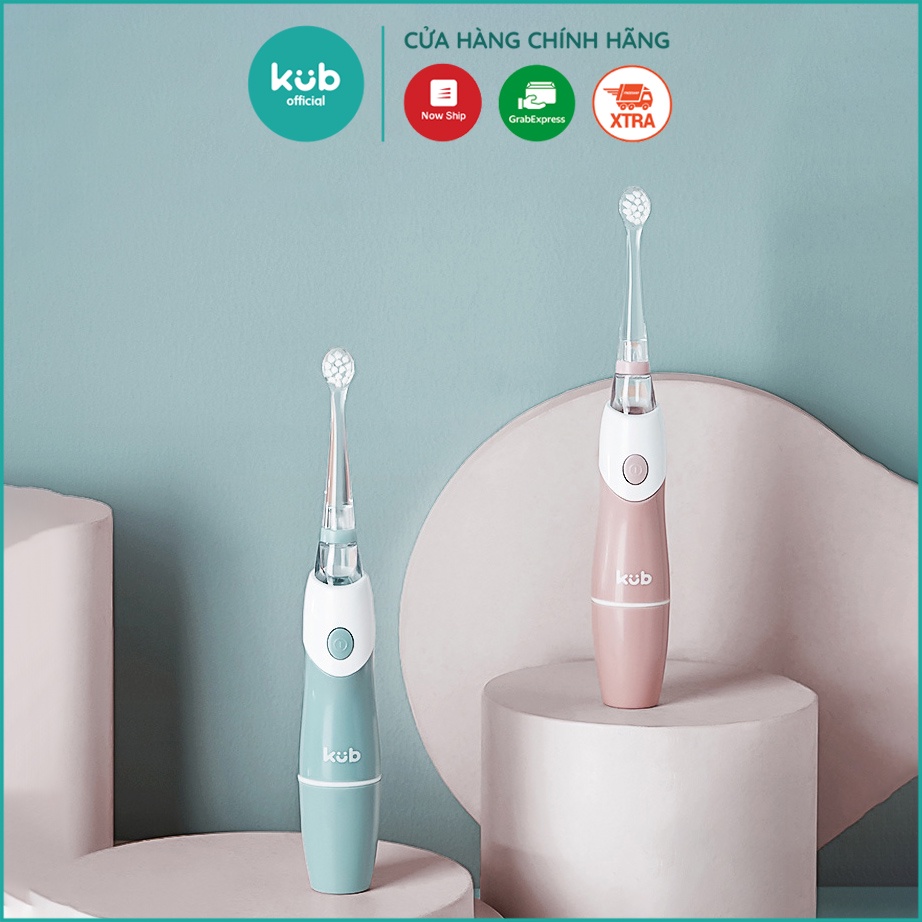 Bàn chải điện cao cấp cho bé KUB, bàn chải đánh răng tự động dành cho bé từ 2 - 10 tuổi