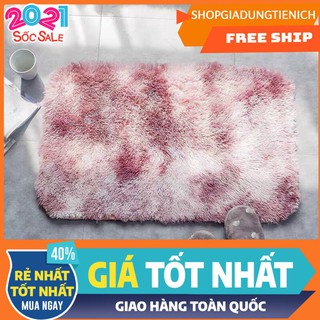 Thảm chùi chân lông loang,mặt sau chống trượt màu 02