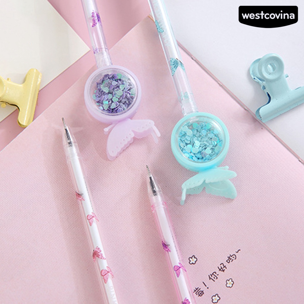 [Hot]✍Set 2 Bút Bi Hình Bướm Màu Sắc Tươi Sáng